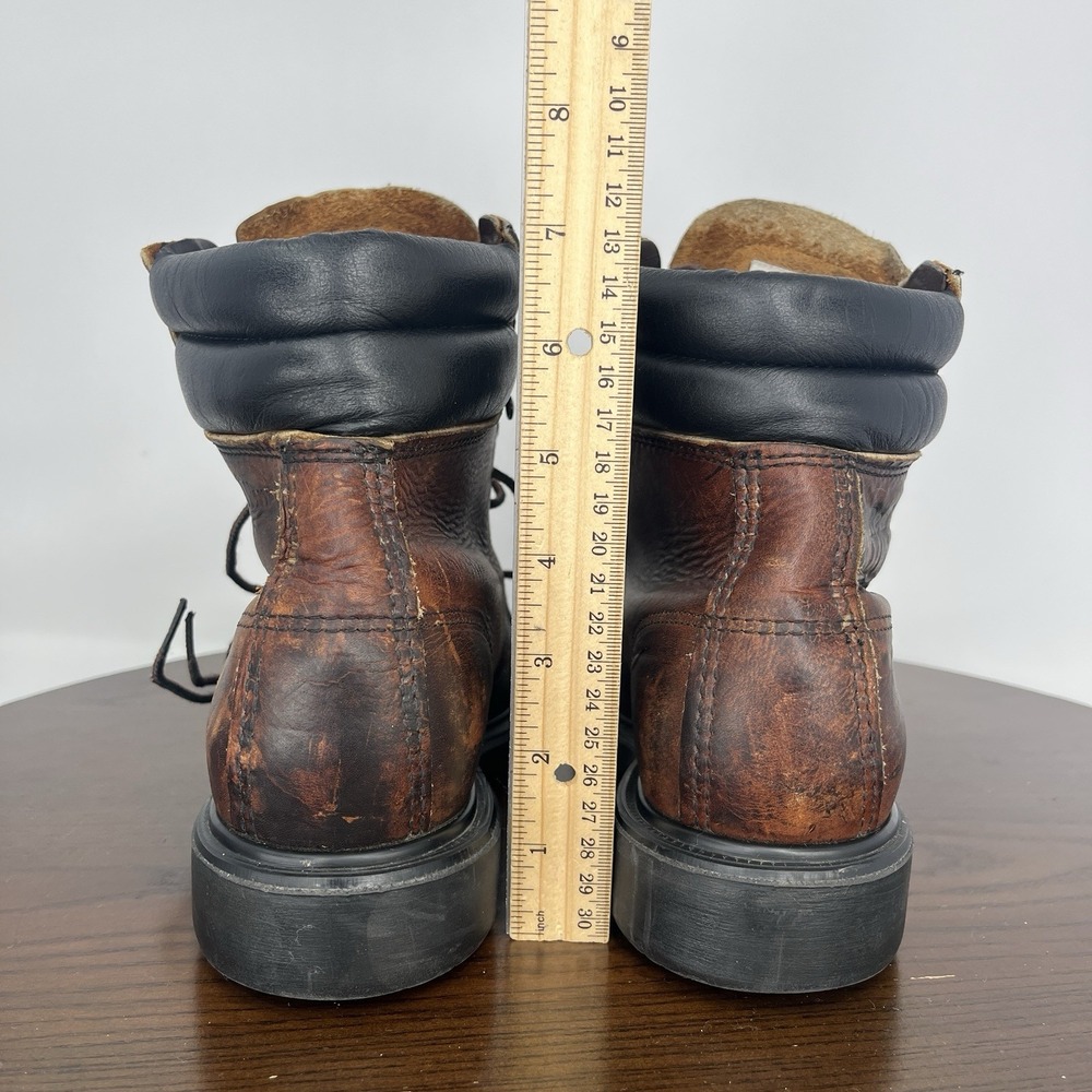 Red Wing Boots Women's 8B Brown Leather‎ Hard Toe Safety Work Utility 39506 - Picture 8 of 16
